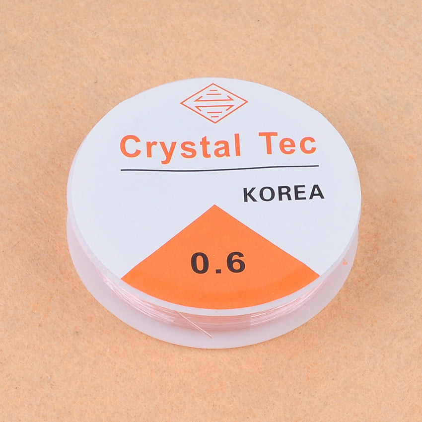 Transparent Elastic Crystal Beading Cord | DIY Jewelry String | Stretch Bead Cord for Bracelets & Necklaces | 0.4–1.0 mm