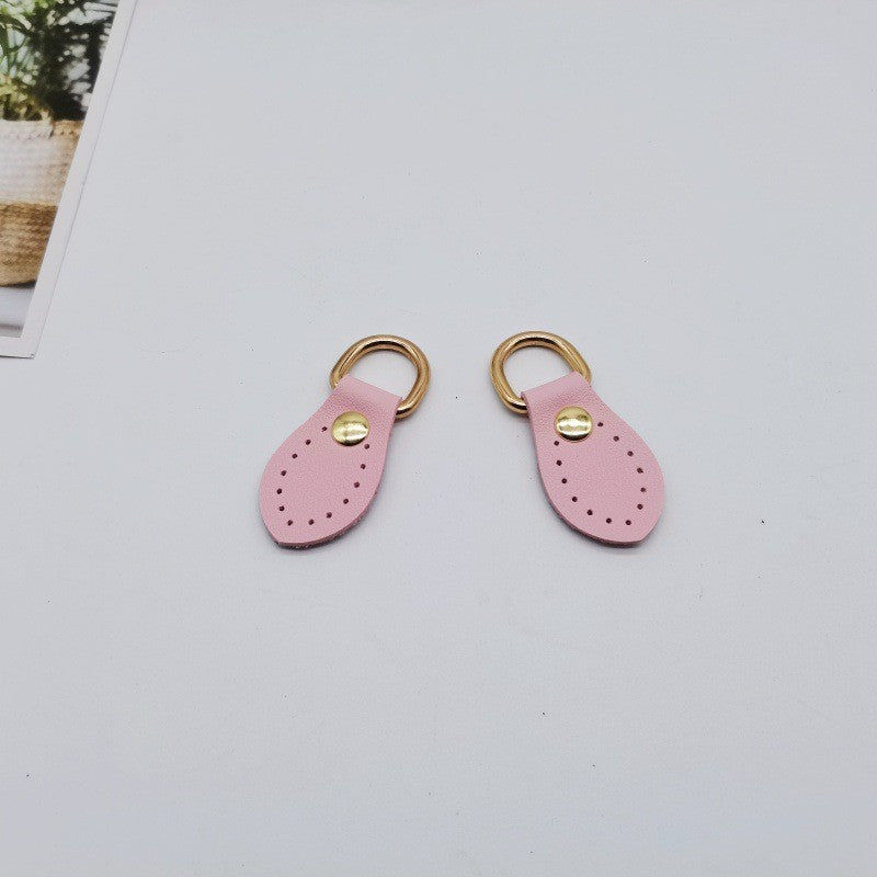 PU Leather D-Ring Strap Connector (Pair) | DIY Bag Hardware | Sew-On Bag Loop | Tali Beg Aksesori