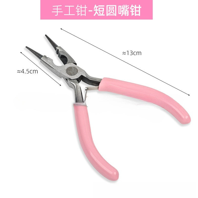 DIY Jewelry Making Mini Pliers | Needle Nose Round Nose Side Cutter for Beading Wire Craft Tool