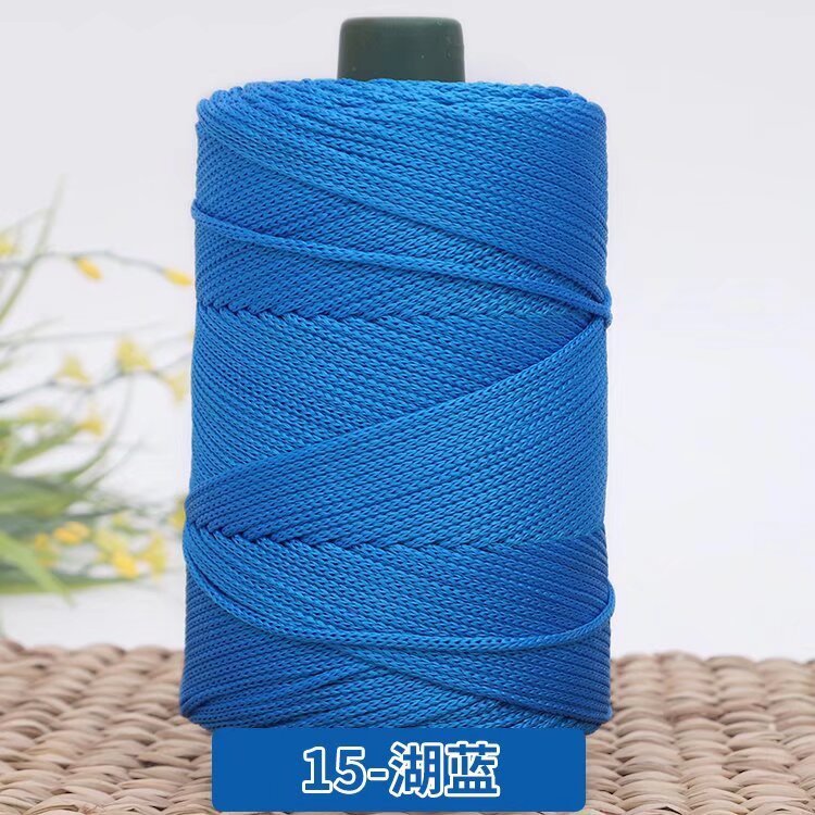 3mm Benang PP Siap Gulung | Benang Nylon Crochet | Tali PP / Bag Crochet Yarn/ PP Rope/ Bag Yarn/ Benang Tali Nylon