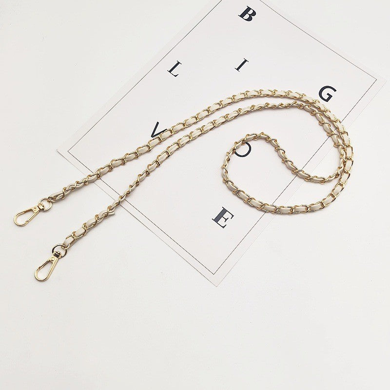 120cm- PU Leather Woven Chain Strap | Crossbody Bag Chain Replacement | Tali / Rantai Bag | Handbag Sling Bag Strap