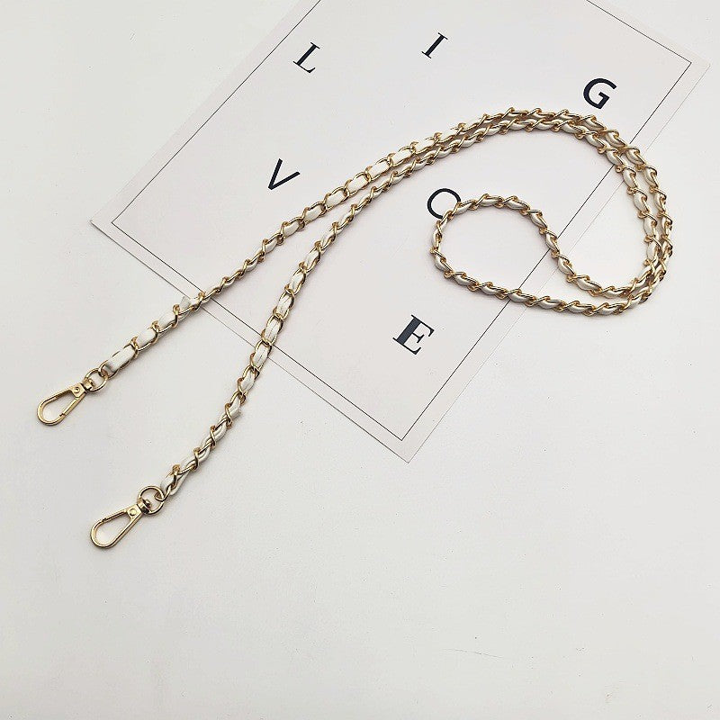 120cm- PU Leather Woven Chain Strap | Crossbody Bag Chain Replacement | Tali / Rantai Bag | Handbag Sling Bag Strap