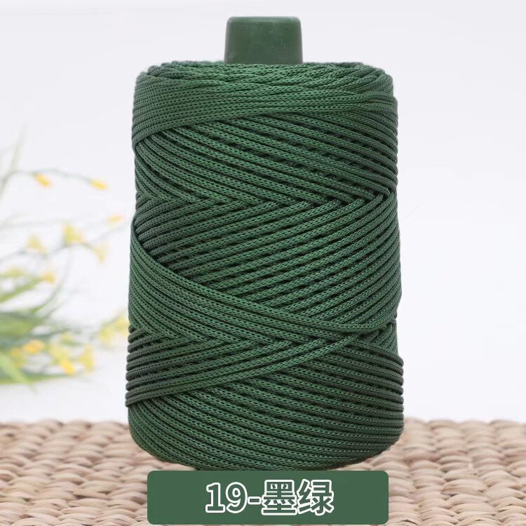 3mm Benang PP Siap Gulung | Benang Nylon Crochet | Tali PP / Bag Crochet Yarn/ PP Rope/ Bag Yarn/ Benang Tali Nylon