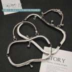 Embossed M-Shape Plum Blossom Metal Purse Frame DIY Handbag Hardware Clasp Lock | Kiss Lock Frame