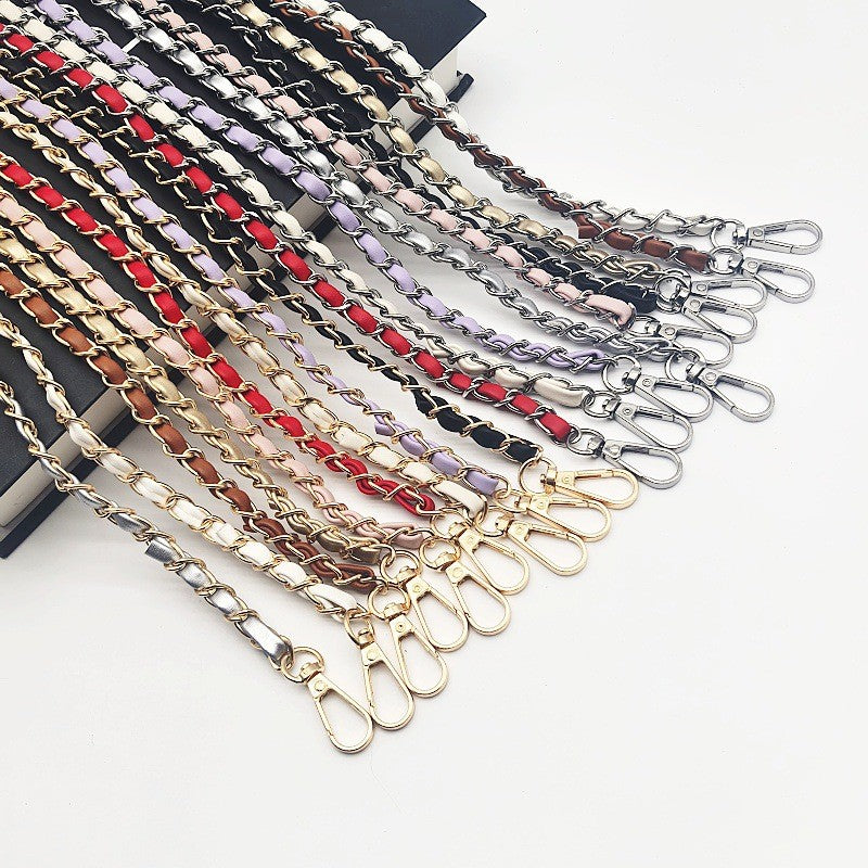 120cm- PU Leather Woven Chain Strap | Crossbody Bag Chain Replacement | Tali / Rantai Bag | Handbag Sling Bag Strap