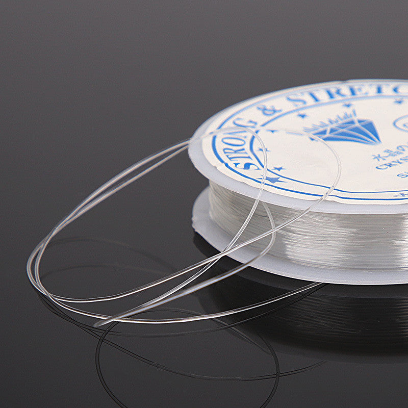 Transparent Elastic Cord & Fishing Line for Beading – TPU Stretch String / Clear Nylon Thread | Benang Getah | Crystal