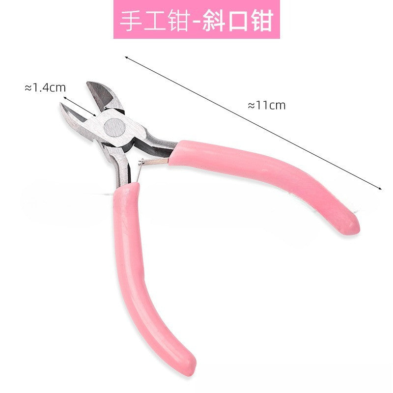 DIY Jewelry Making Mini Pliers | Needle Nose Round Nose Side Cutter for Beading Wire Craft Tool
