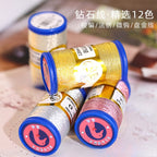 Metallic Gold Silver Thread for DIY Craft | Embroidery Cross Stitch Jewelry Making Thread Floss| Benang Sulam Emasculate