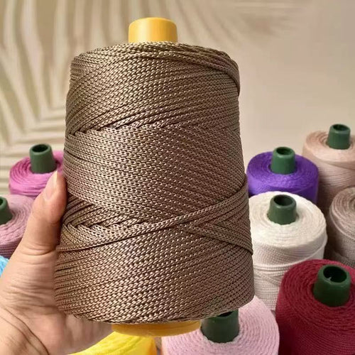 3mm Benang PP Siap Gulung | Benang Nylon Crochet | Tali PP / Bag Crochet Yarn/ PP Rope/ Bag Yarn/ Benang Tali Nylon