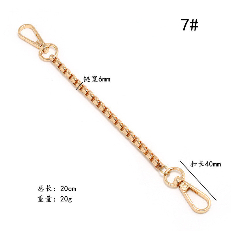 20cm Metal Bag Chain Extender | Replacement Strap Extension for Handbags | Adjustable Length Add-On Chain