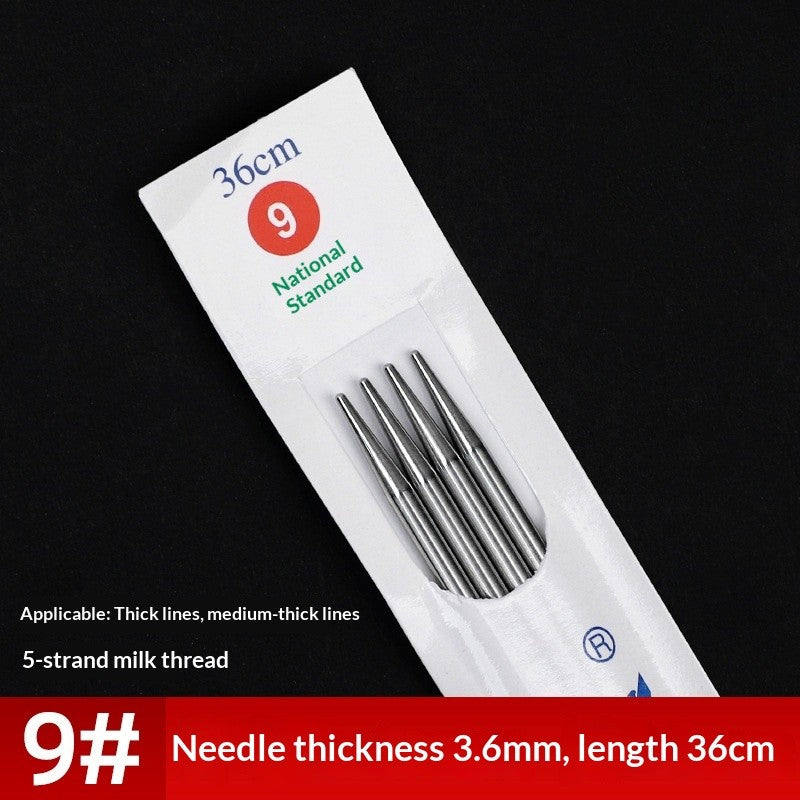 2pairs- 36cm Stainless Steel Straight Knitting Needles | Jarum Kait | Sweater Needle
