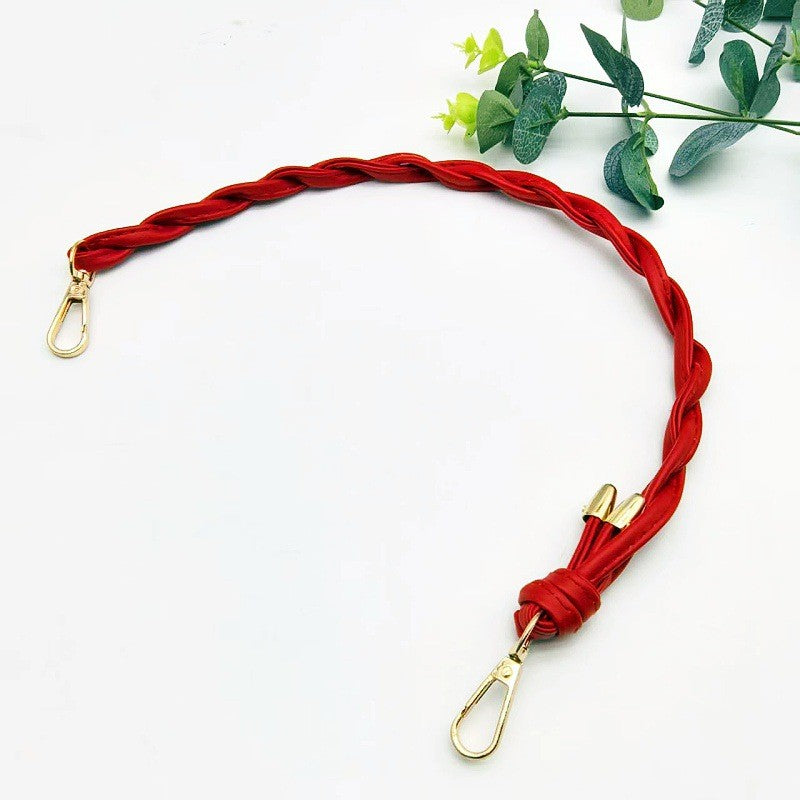52cm- Braided PU Leather Bag Handle | Short Handbag Strap | DIY Tote Handle | Tali/ Rantai Beg / Handle Bag Replacement