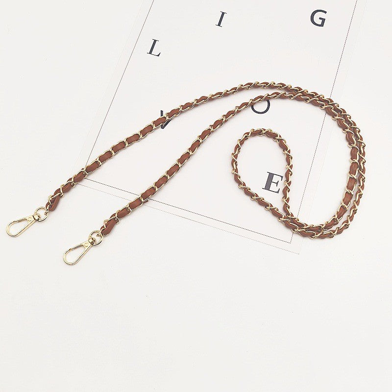 120cm- PU Leather Woven Chain Strap | Crossbody Bag Chain Replacement | Tali / Rantai Bag | Handbag Sling Bag Strap