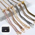 120cm- PU Leather Chain Strap with Adjustable Gold Ball Buckle | Crossbody Bag Chain Replacement | Tali / Rantai Bag