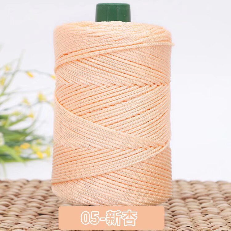3mm Benang PP Siap Gulung | Benang Nylon Crochet | Tali PP / Bag Crochet Yarn/ PP Rope/ Bag Yarn/ Benang Tali Nylon