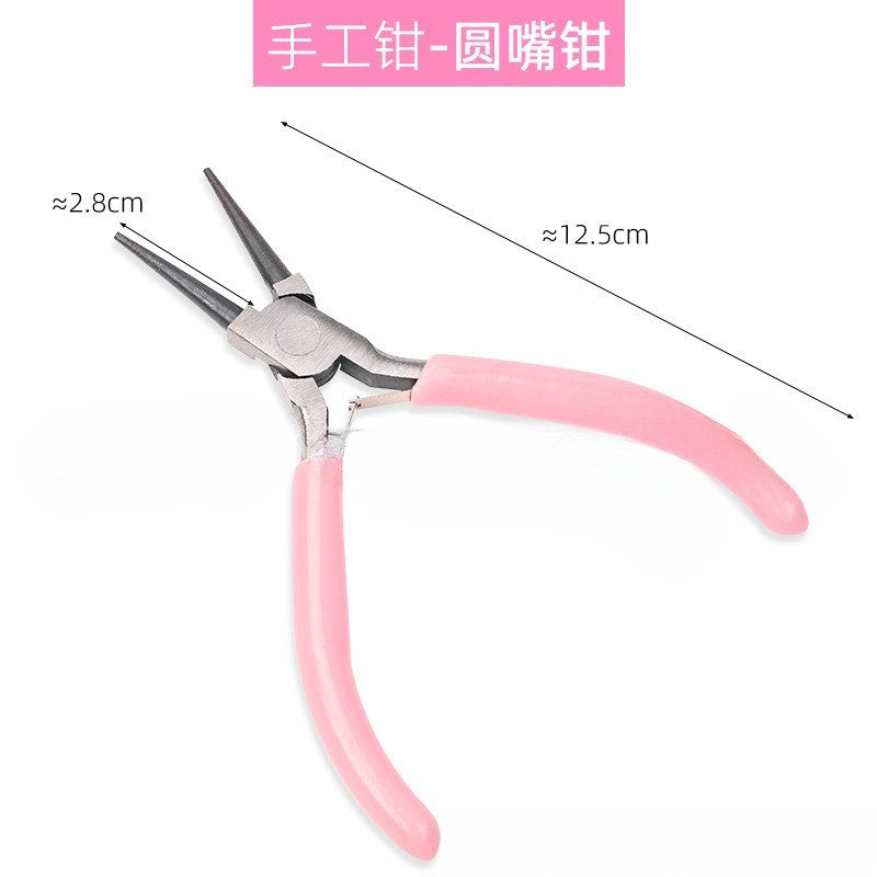 DIY Jewelry Making Mini Pliers | Needle Nose Round Nose Side Cutter for Beading Wire Craft Tool