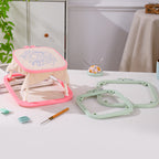 Adjustable Table Embroidery Hoop Stand | Double Layer ABS Embroidery Frame | Bingkai Sulaman Meja | Cross Stitch Stand