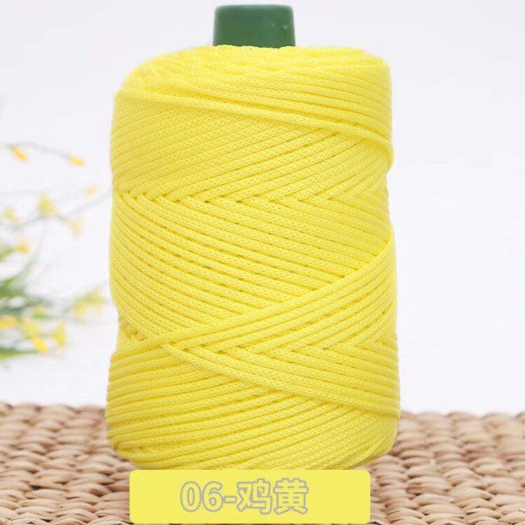 3mm Benang PP Siap Gulung | Benang Nylon Crochet | Tali PP / Bag Crochet Yarn/ PP Rope/ Bag Yarn/ Benang Tali Nylon