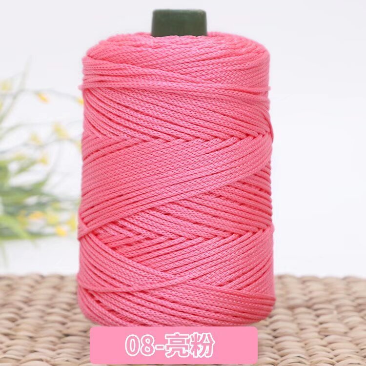 3mm Benang PP Siap Gulung | Benang Nylon Crochet | Tali PP / Bag Crochet Yarn/ PP Rope/ Bag Yarn/ Benang Tali Nylon