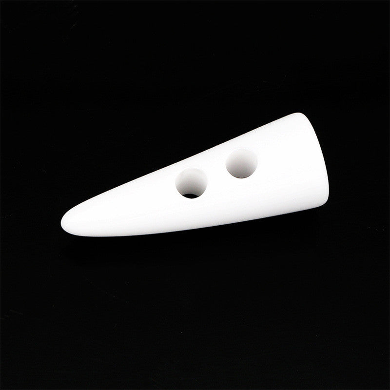 1pc - Resin Faux Horn Toggle Button for Wool Coat & Trench Coat | Button for Bag | Cow Horn Shaped Button