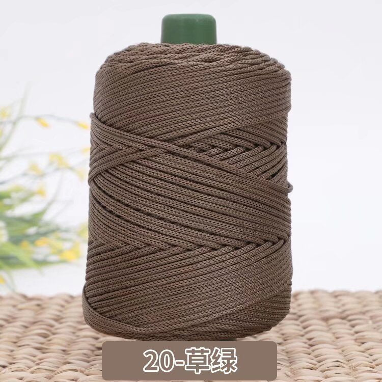 3mm Benang PP Siap Gulung | Benang Nylon Crochet | Tali PP / Bag Crochet Yarn/ PP Rope/ Bag Yarn/ Benang Tali Nylon