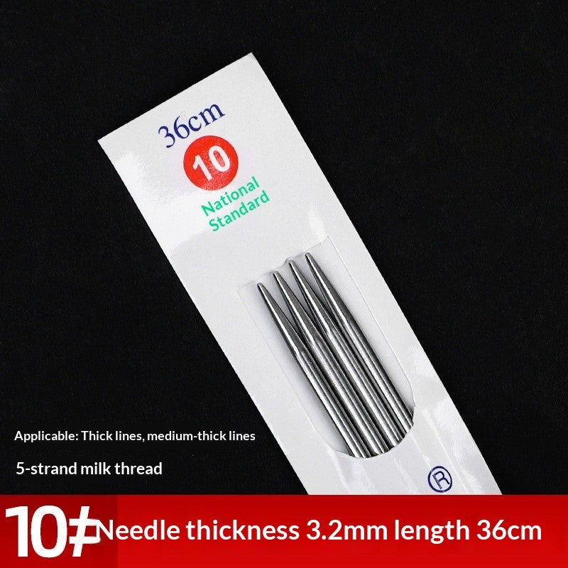2pairs- 36cm Stainless Steel Straight Knitting Needles | Jarum Kait | Sweater Needle
