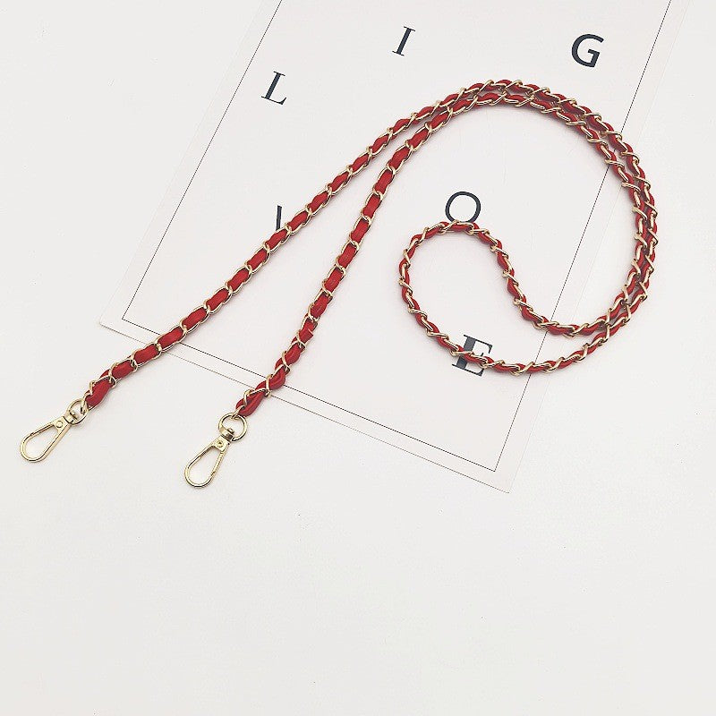 120cm- PU Leather Woven Chain Strap | Crossbody Bag Chain Replacement | Tali / Rantai Bag | Handbag Sling Bag Strap