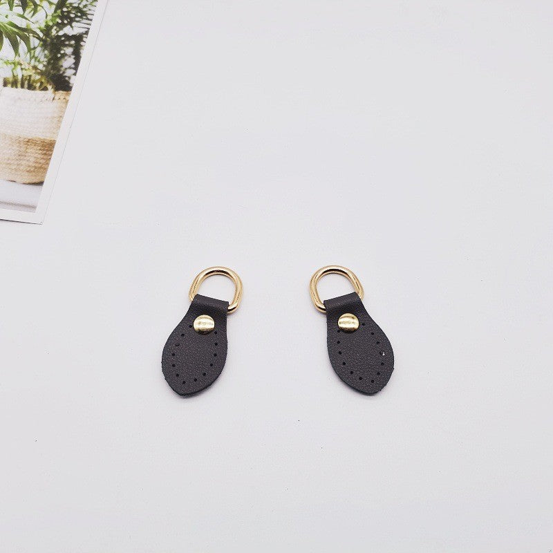PU Leather D-Ring Strap Connector (Pair) | DIY Bag Hardware | Sew-On Bag Loop | Tali Beg Aksesori