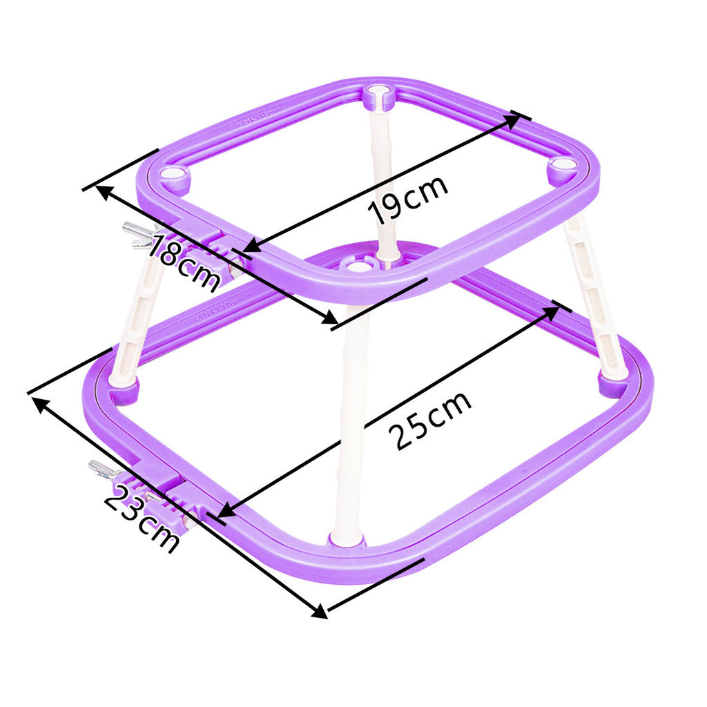 Adjustable Table Embroidery Hoop Stand | Double Layer ABS Embroidery Frame | Bingkai Sulaman Meja | Cross Stitch Stand