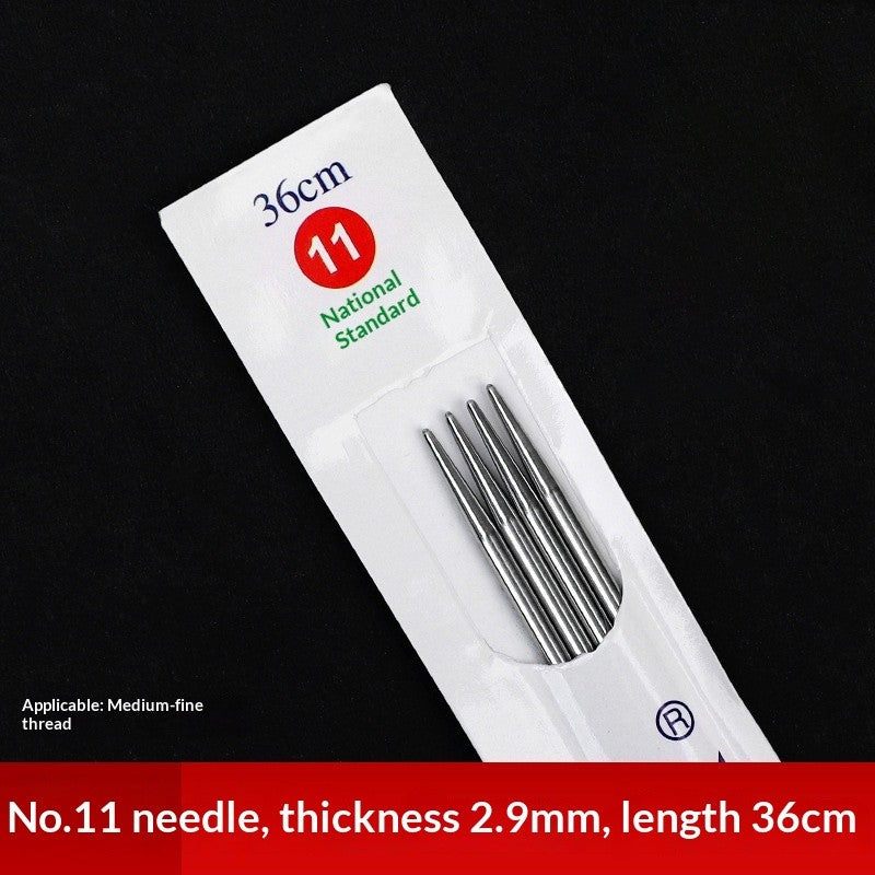 2pairs- 36cm Stainless Steel Straight Knitting Needles | Jarum Kait | Sweater Needle