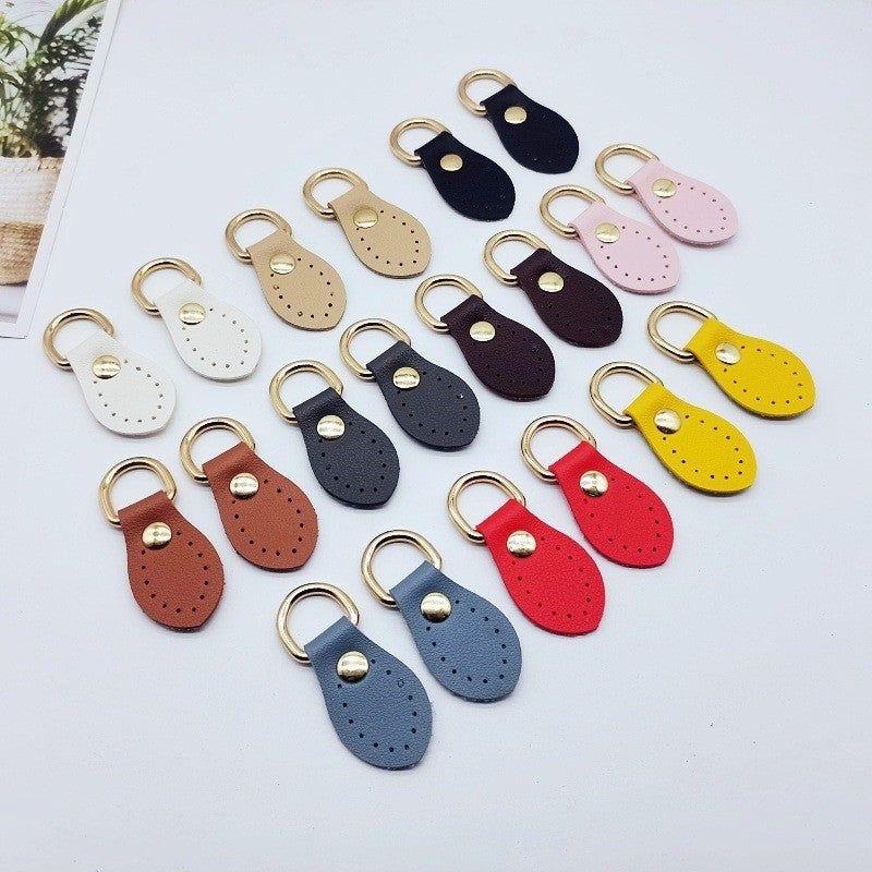 PU Leather D-Ring Strap Connector (Pair) | DIY Bag Hardware | Sew-On Bag Loop | Tali Beg Aksesori