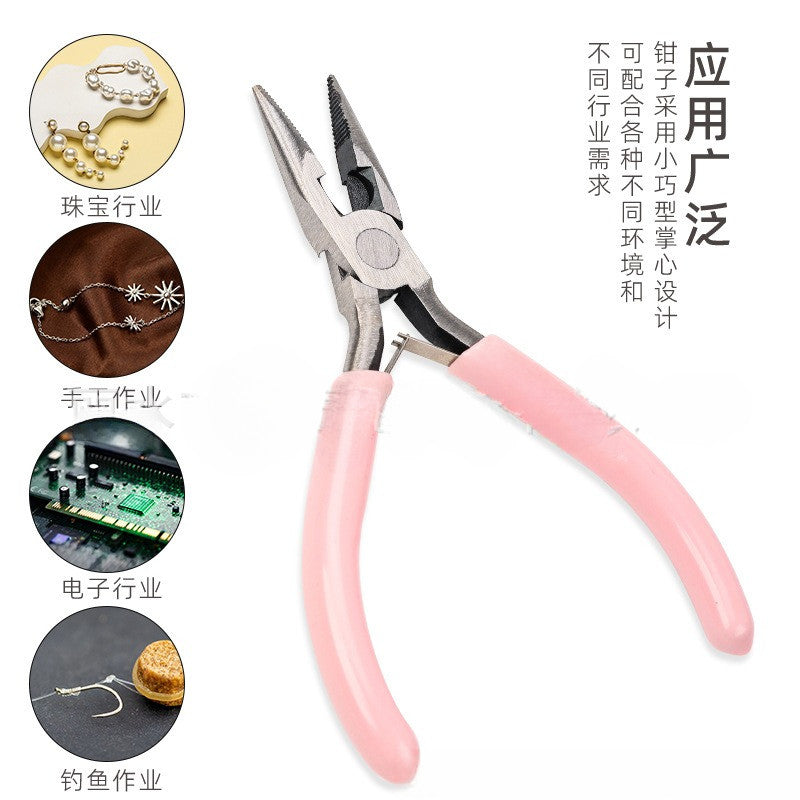 DIY Jewelry Making Mini Pliers | Needle Nose Round Nose Side Cutter for Beading Wire Craft Tool