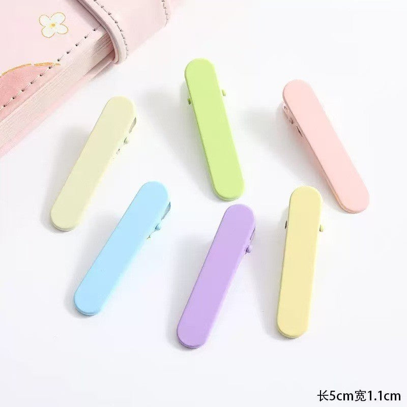 10pcs Wavy Hair Clip | Candy Color Metal Snap Clip | Bangs & Side Hair Clip | DIY Hair Accessories Supplies