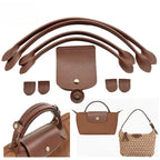 Full Set Crochet Dumpling Bag Handle & Accessories | Genuine Leather Handles & Bag Accessories | 饺子包 配件 包包提手 手提