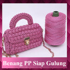 3mm Benang PP Siap Gulung | Benang Nylon Crochet | Tali PP / Bag Crochet Yarn/ PP Rope/ Bag Yarn/ Benang Tali Nylon