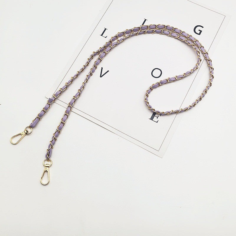 120cm- PU Leather Woven Chain Strap | Crossbody Bag Chain Replacement | Tali / Rantai Bag | Handbag Sling Bag Strap