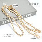 120cm- PU Leather Chain Strap with Adjustable Gold Ball Buckle | Crossbody Bag Chain Replacement | Tali / Rantai Bag
