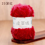 100g- Faux Mink Fur Yarn | Long Pile Plush Yarn for Hats, Scarves & DIY Knitting | Crochet Yarn | Benang Kait 皮草线 水貂绒毛线
