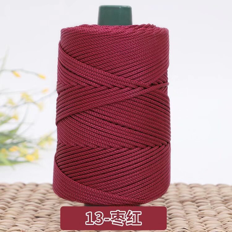 3mm Benang PP Siap Gulung | Benang Nylon Crochet | Tali PP / Bag Crochet Yarn/ PP Rope/ Bag Yarn/ Benang Tali Nylon