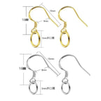 10pcs- Earring Hooks DIY Jewelry Findings for Handmade Earrings Making Accessories | Ear Hook Subang Emasculate
