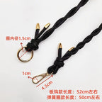 52cm- Braided PU Leather Bag Handle | Short Handbag Strap | DIY Tote Handle | Tali/ Rantai Beg / Handle Bag Replacement