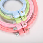 Adjustable Embroidery Hoop | Candy Color ABS Cross Stitch Hoop | Bingkai Sulaman / Aksesori Sulaman | Plastic Hoop
