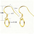 10pcs- Earring Hooks DIY Jewelry Findings for Handmade Earrings Making Accessories | Ear Hook Subang Emasculate
