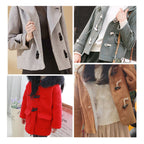 1pc - Resin Faux Horn Toggle Button for Wool Coat & Trench Coat | Button for Bag | Cow Horn Shaped Button