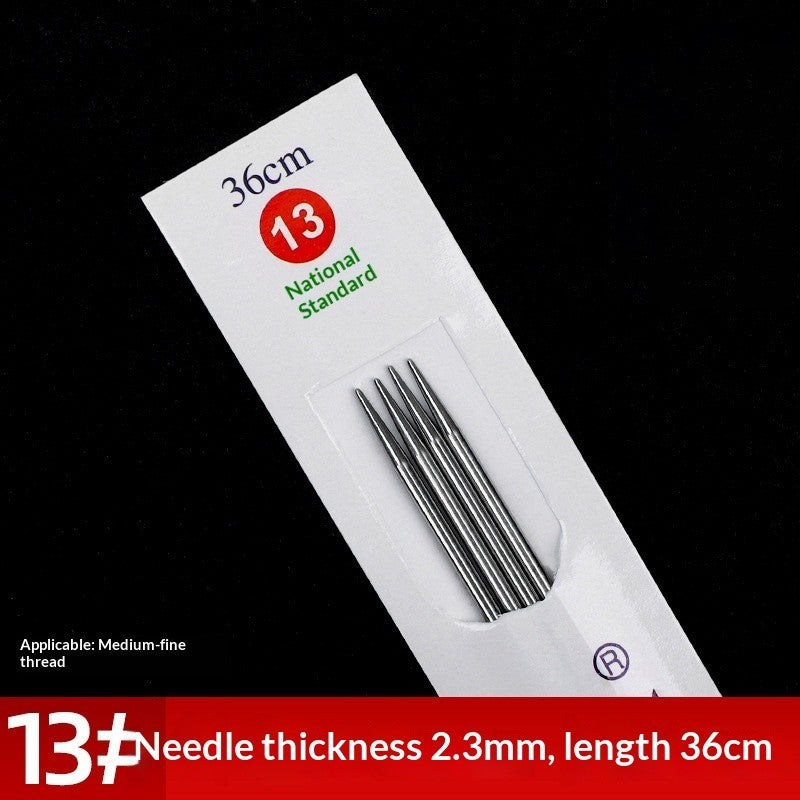 2pairs- 36cm Stainless Steel Straight Knitting Needles | Jarum Kait | Sweater Needle