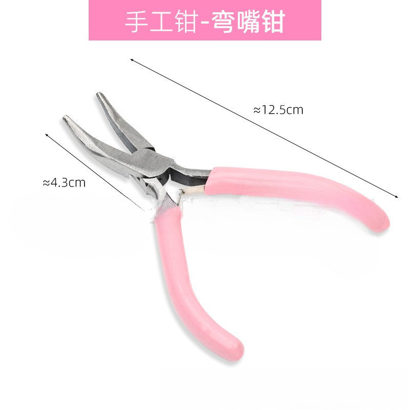 DIY Jewelry Making Mini Pliers | Needle Nose Round Nose Side Cutter for Beading Wire Craft Tool