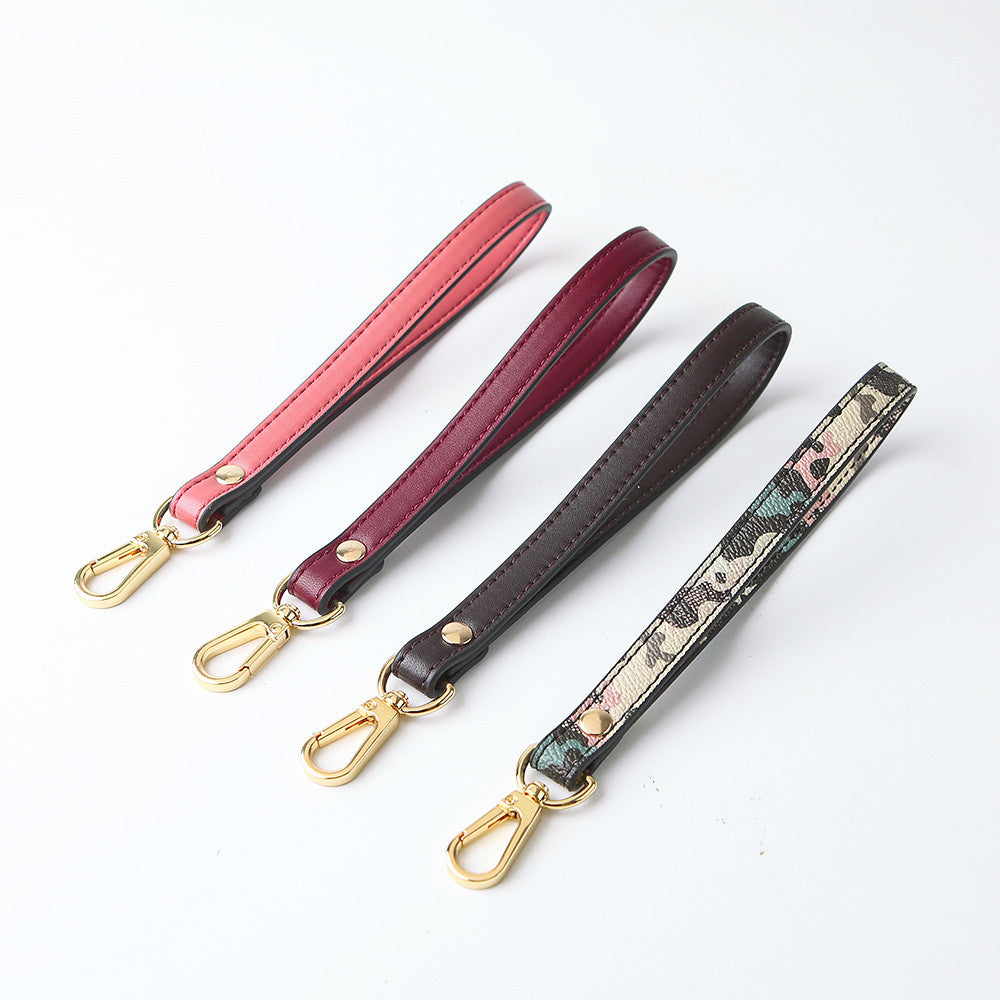 Short Replacement Strap for Wristlet / Clutch | PU Leather, Gold / Silver / Gunmetal Hardware | Tali / Rantai Bag