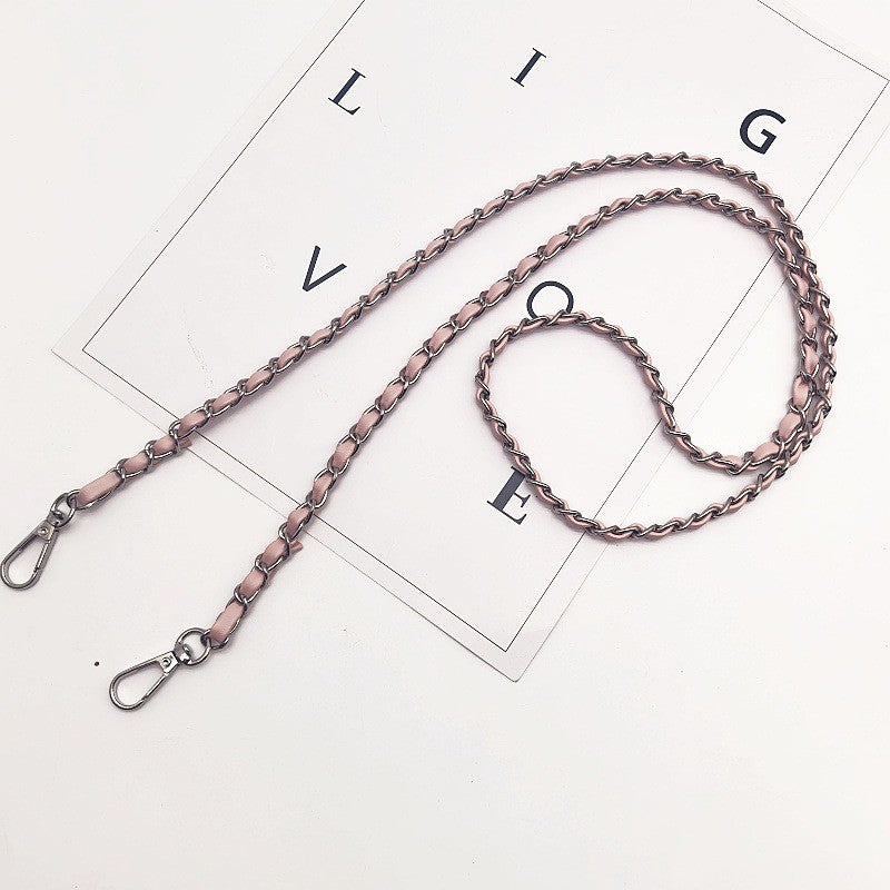 120cm- PU Leather Woven Chain Strap | Crossbody Bag Chain Replacement | Tali / Rantai Bag | Handbag Sling Bag Strap