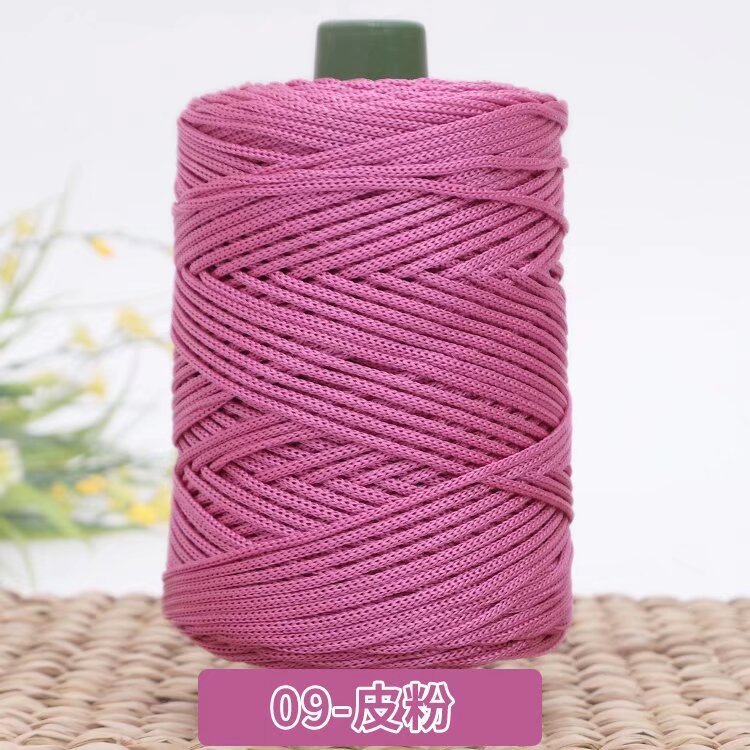 3mm Benang PP Siap Gulung | Benang Nylon Crochet | Tali PP / Bag Crochet Yarn/ PP Rope/ Bag Yarn/ Benang Tali Nylon