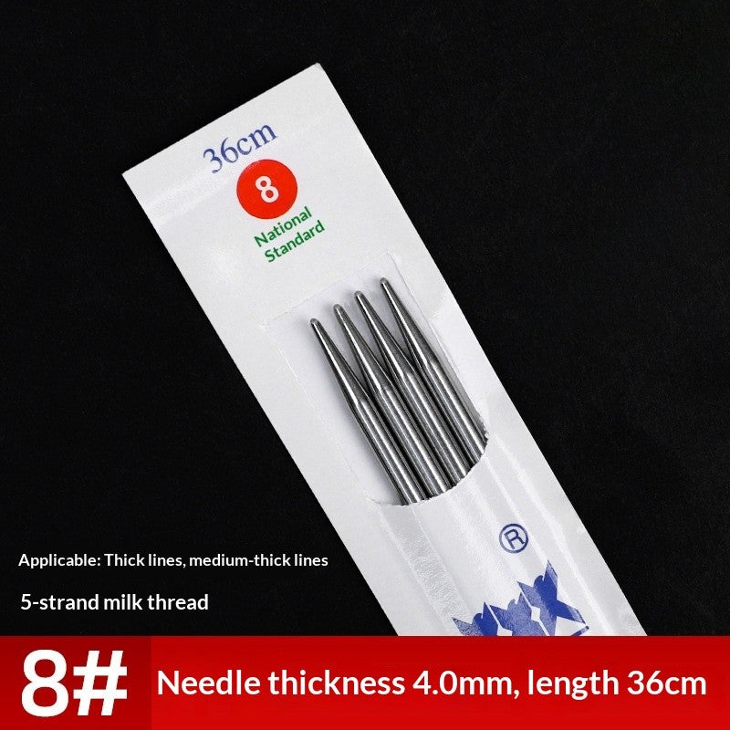 2pairs- 36cm Stainless Steel Straight Knitting Needles | Jarum Kait | Sweater Needle
